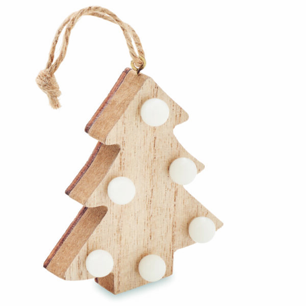 Sapin en bois avec lumières