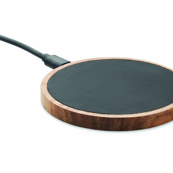Chargeur sans fil en acacia 15W