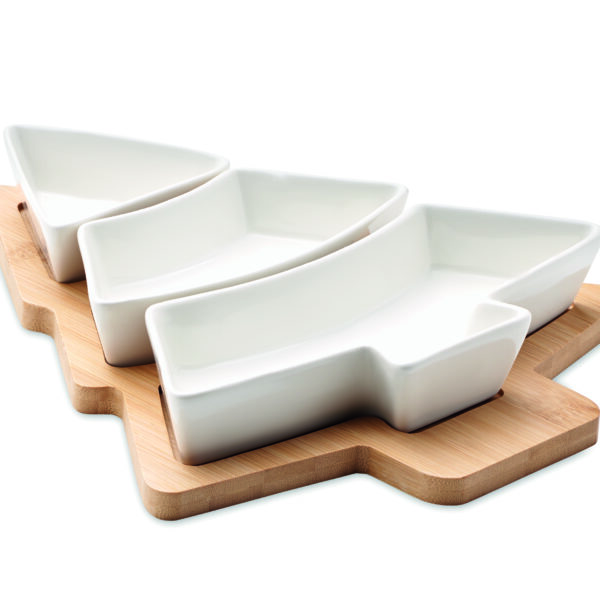 Plats de service de Noël