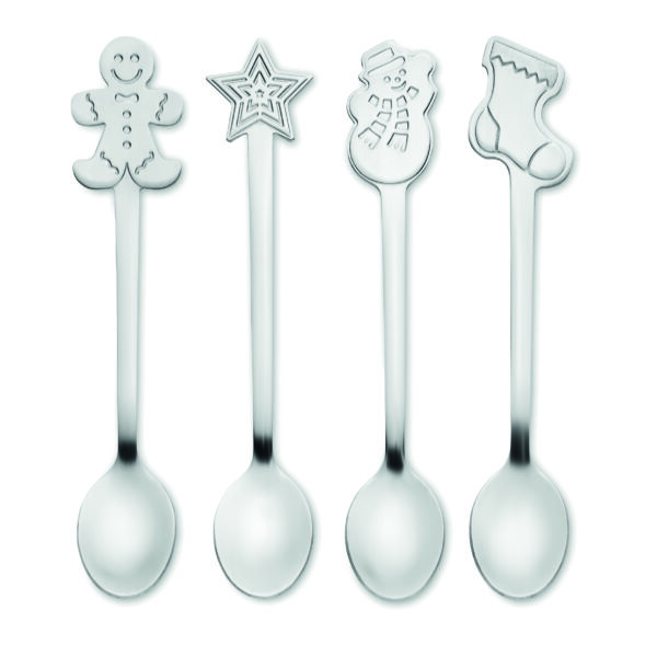 Set  4 cuillères à thé de Noël