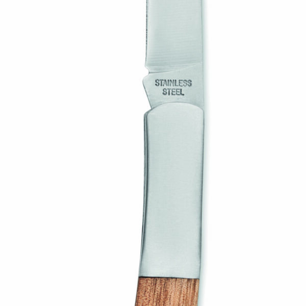Couteau pliable en acacia