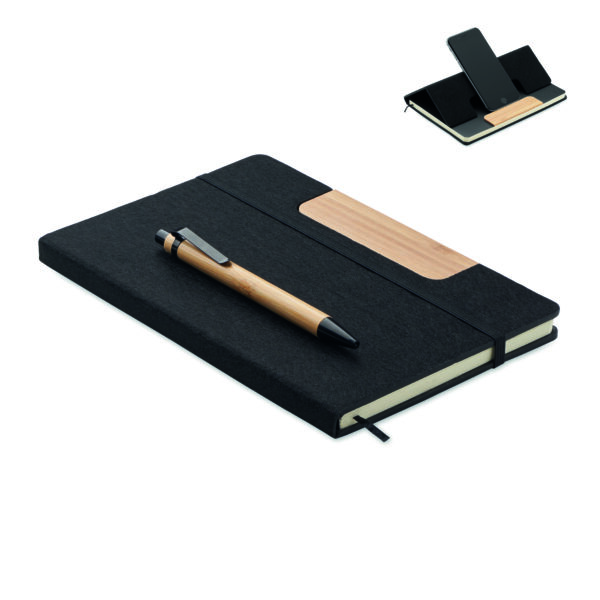 Carnet A5 RPET et stylo