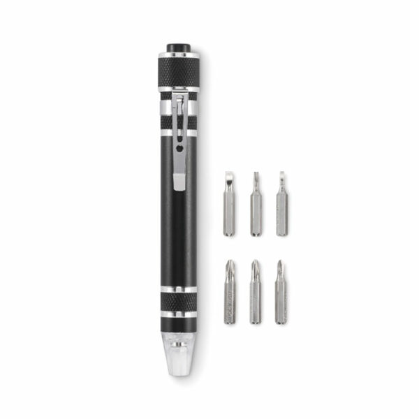 Stylo multi-outils recyclé - Aluminium Recyclé