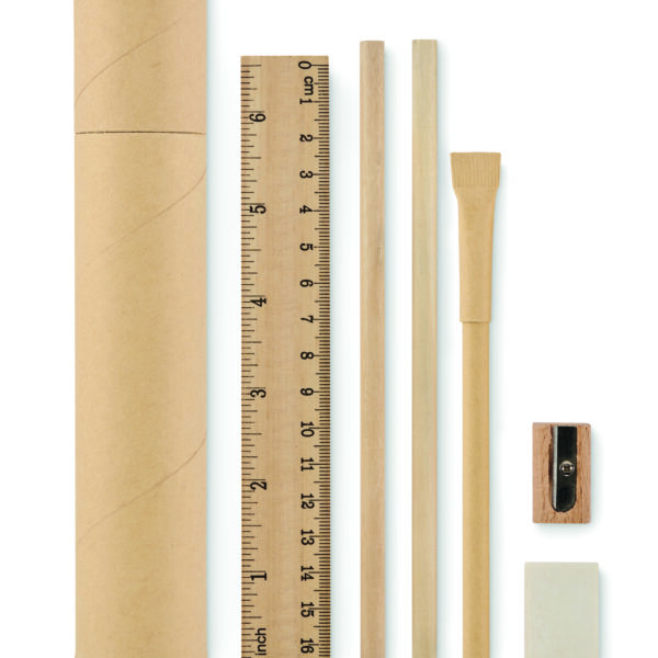 Set d'écriture tube en papier