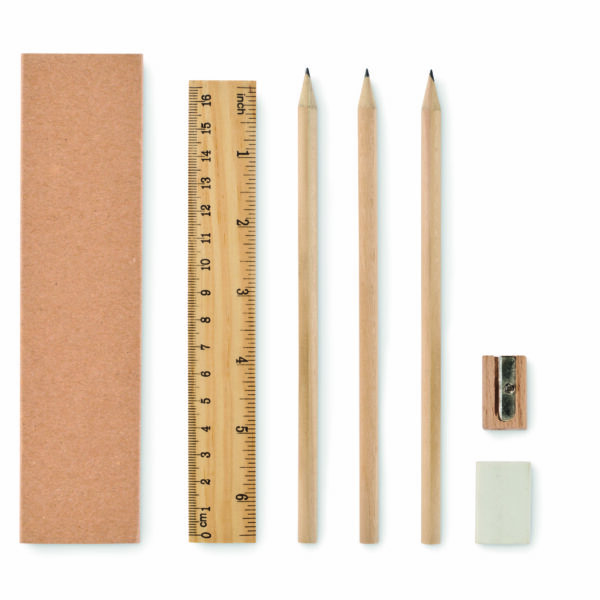 Set d'écriture boîte en papier