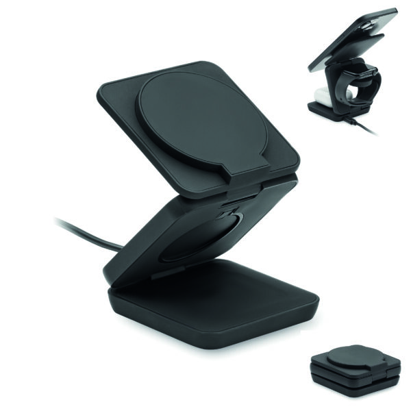 Station de charge pliable 3en1