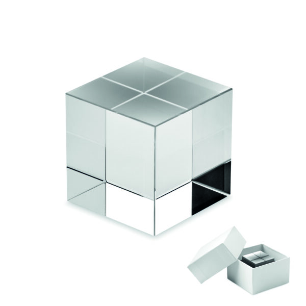 Trophée en verre Cube