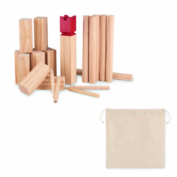 Jeu de lancer en bois de pin