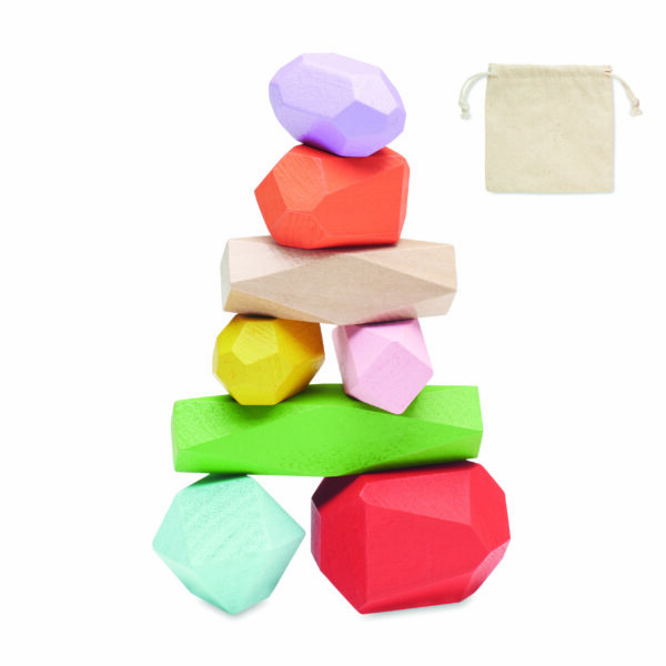 8 Pieces en bois empilables