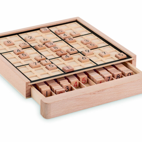 Jeu de plateau sudoku en bois
