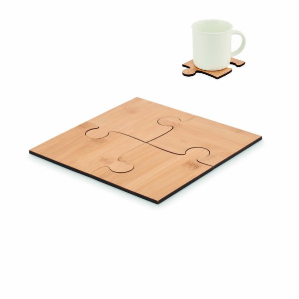 Lot de 4 sous-verres puzzle