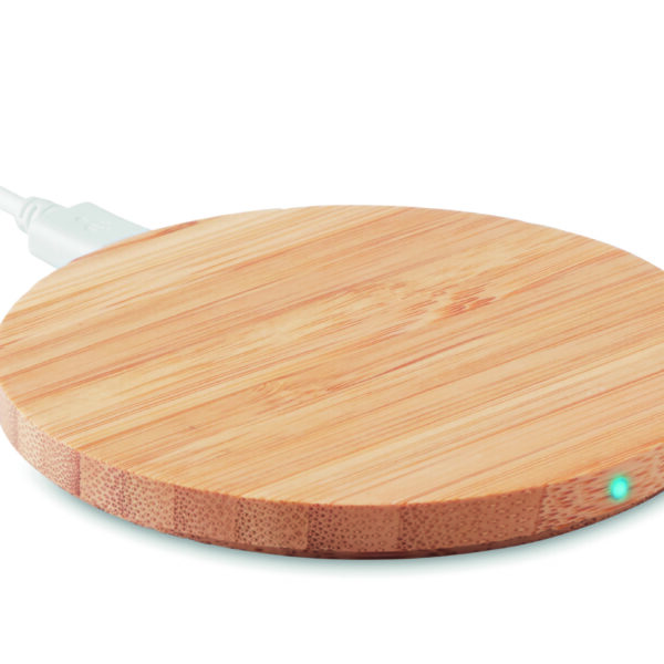 Chargeur sans fil en bambou 15W