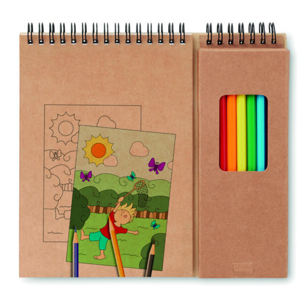 Set de coloriage avec bloc