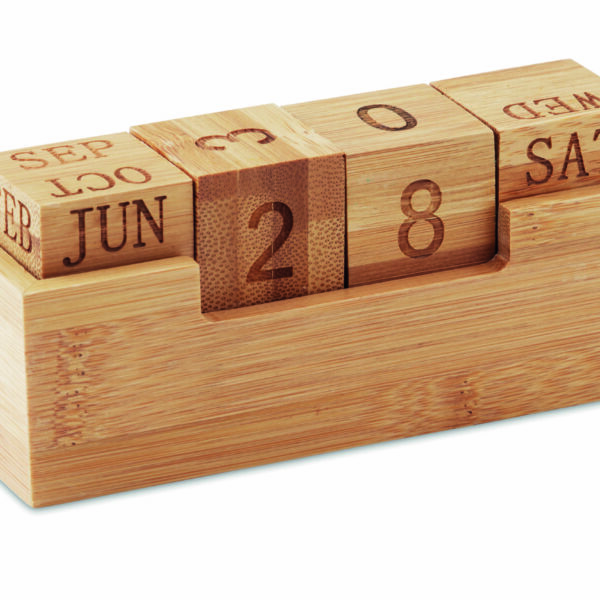 Calendrier en bambou