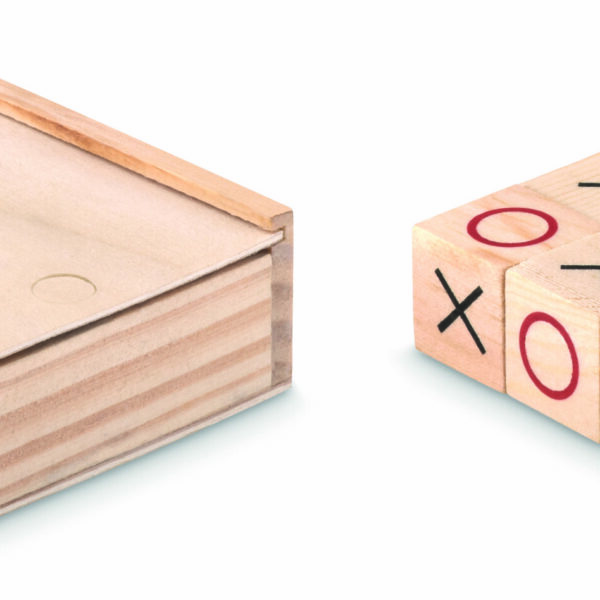Jeu de morpion en bois