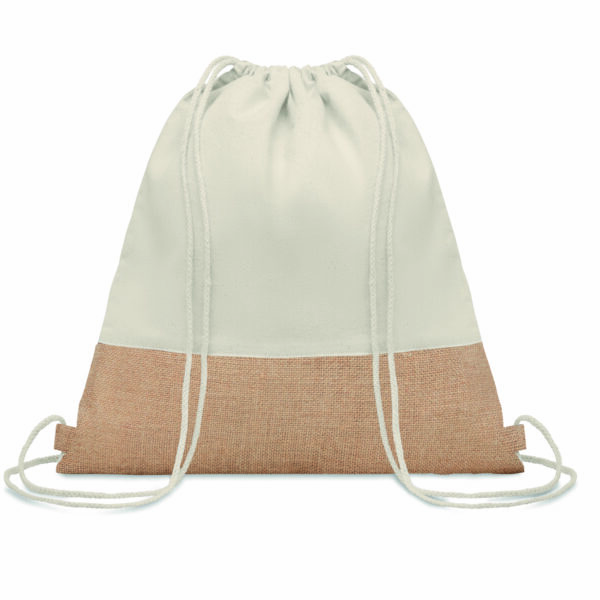 Sac à cordon avec détails jute