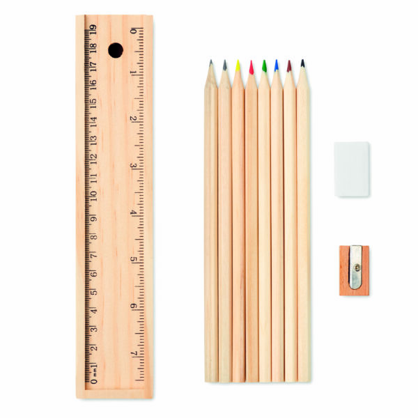 Set de 12 crayons en bois