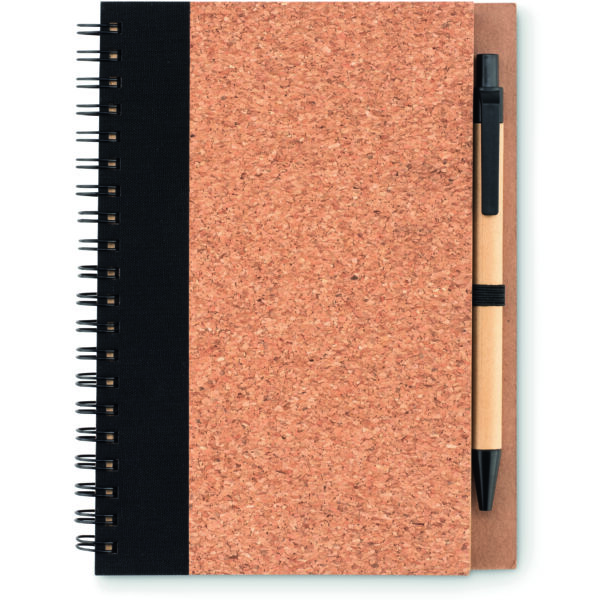 Carnet en liège avec stylo