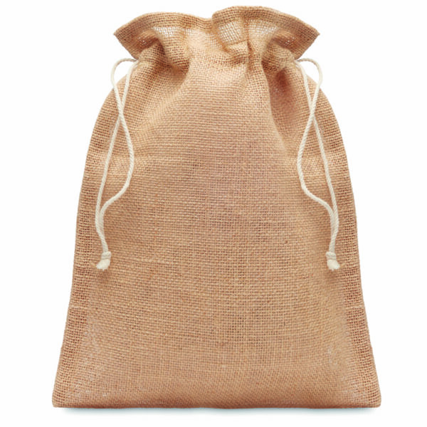 Petit sac cadeau en jute