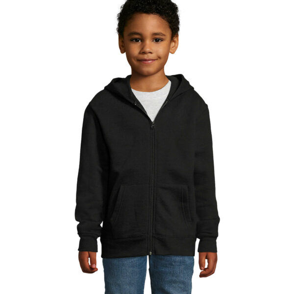 STONE KIDS VEST ZIP CAPUCHE